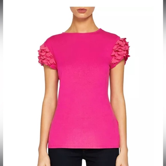 Ted Baker Blere Floral-Appliqué Tee - Picture 1 of 7